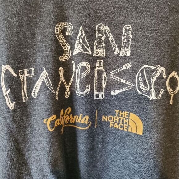 The North Face Shirt Graphic Logo Shirt Mens XXL 2XLarge San Francisco T-shirt - Picture 3 of 4
